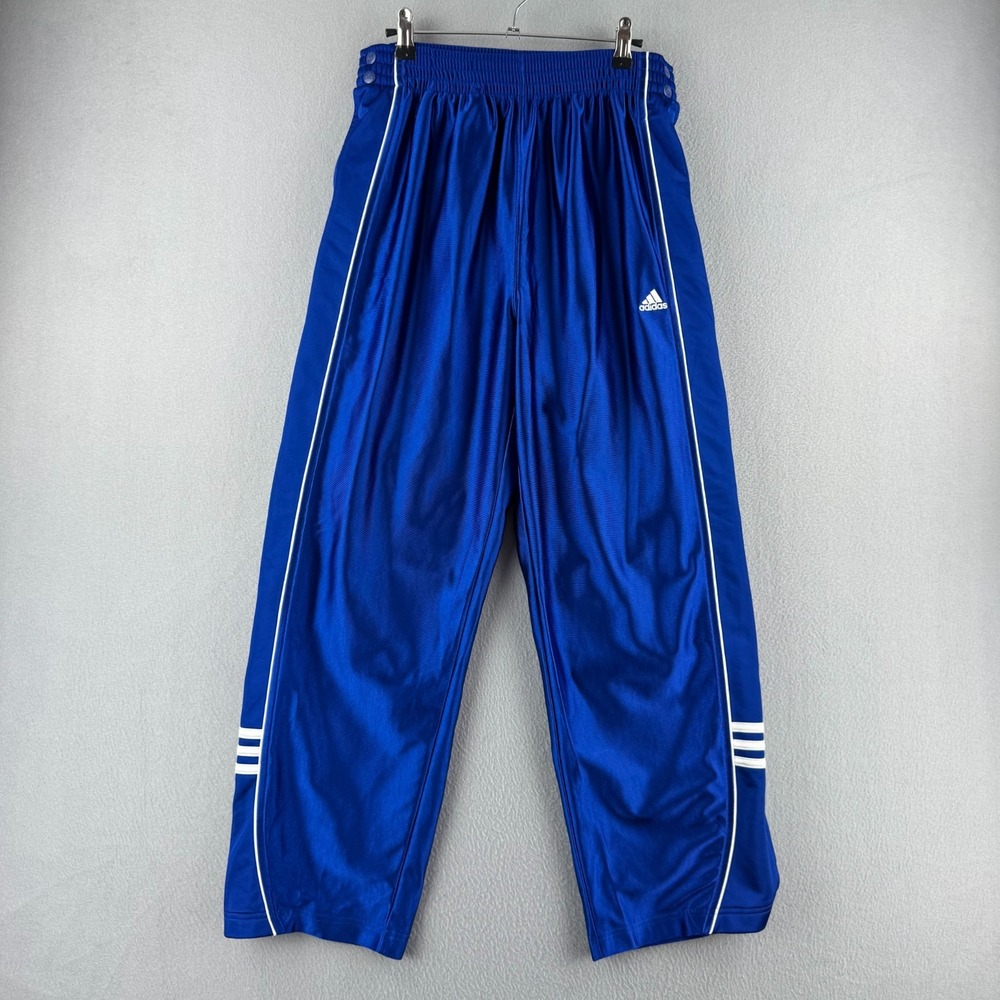 Vintage Y2K Adidas Track Pants Mens Small 29"-34" Waist Tear Away Button Up 2006